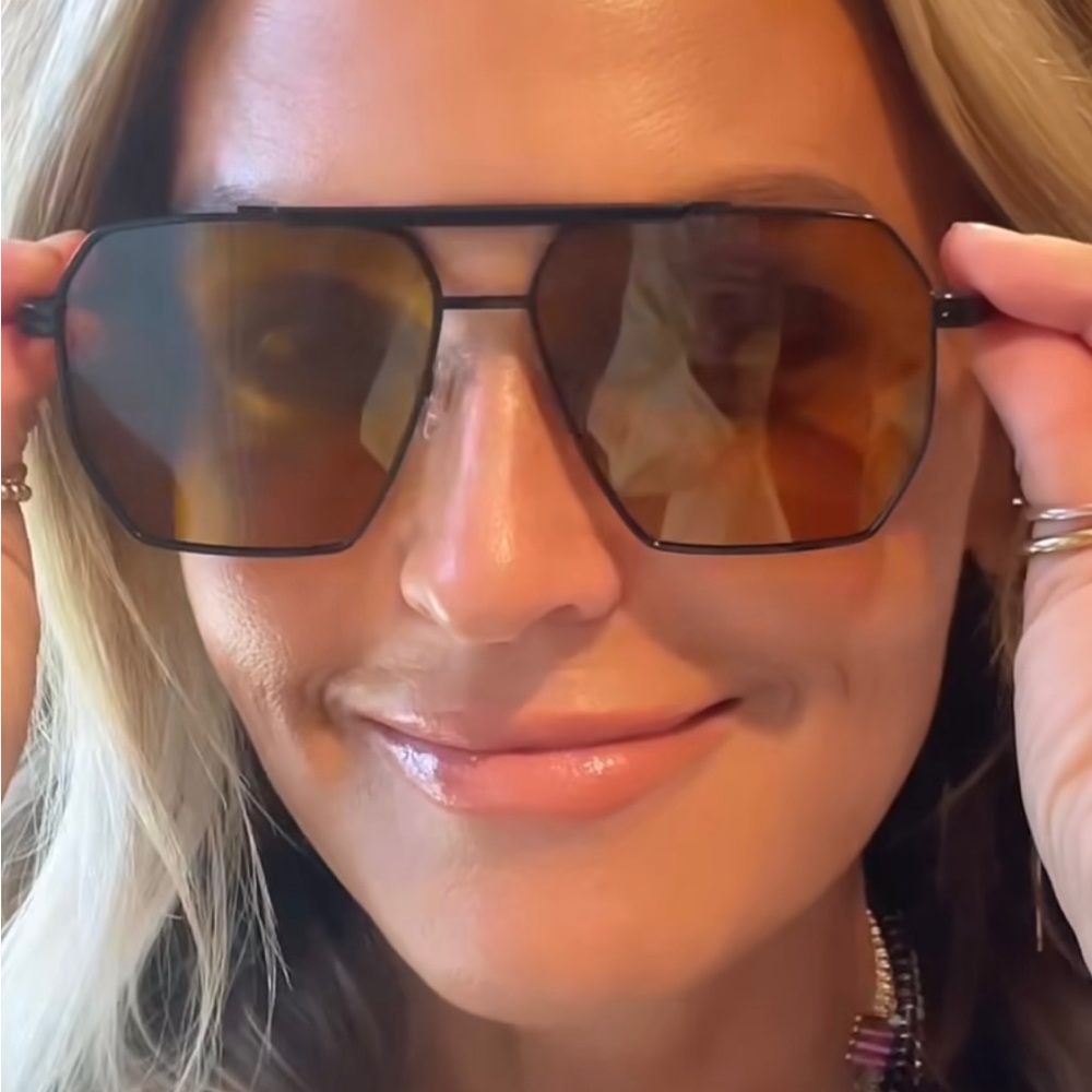 Retro Oversized Square Polarized Sunglasses